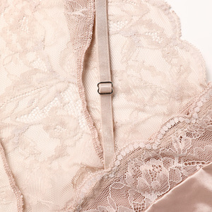 Combinaison Femme Style Bretelles, Dos en V Profond, Sexy, avec Patchwork de Dentelle Française, Sans Couture, Respirante, Anti-Bactérienne, Sans Armature, Tricotée - Product Image 5