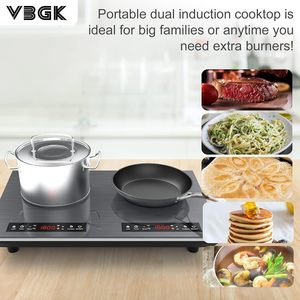 Table de cuisson à induction double intégrée 3600W, panneau en acier inoxydable, 2 brûleurs, capteur tactile, 10 niveaux, verrouillage de sécurité, minuterie 3 heures, pour hôtel - Product Image 4