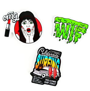 ロゴステッカー防水ホログラムヘルメットラベルビニール装飾再利用可能PVCレトロ屋外オートバイ - Product Image 5