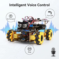 ACEBOTT NUEVO Set de Coche Robótico con Control por Voz, Proyecto Educativo STEM para Niños, Kit de Robot ESP32 con Programación en Python y ACECode para Arduino