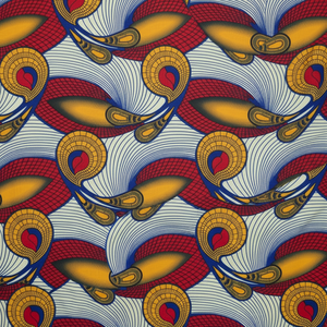 Tela con estampado de cera Africana Royal Finish, colores llamativos para fiestas y ropa informal | Calidad de exportación y también a un precio asequible - Product Image 1