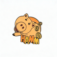 Usine source OEM personnalise des badges et épinglettes en métal émaillé dur et souple, à motifs d'animaux de dessin animé mignons, avec certifications FAMA