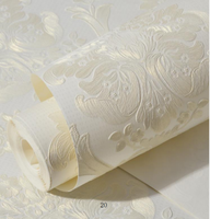 Décorations murales de luxe pour plafond, autocollants en vinyle brodés, briques 3D, décoration de la maison, papier de soie, panneau mural, papier peint PVC