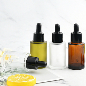 Flache Schulter leer 30ml Glasöl Serum Pipette Flasche Luxus 1 Unze Haar Körper massage Ölbehälter - Product Image 5