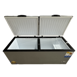 Electric Double-Door Commercial <strong>Countertop</strong> Display <strong>Freezer</strong> Vertical Chest <strong>Freezer</strong> with Foaming Door for Household or Hotel Use - Product Image 1