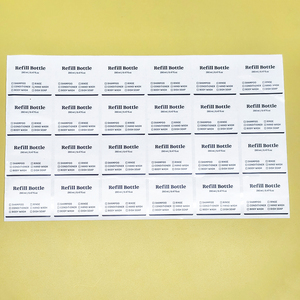 Custom Logo <strong>Transparent</strong> Waterproof <strong>Labels</strong> Clear Pet Adhesive Refillable <strong>Bottles</strong> Sticker For Spray <strong>Bottle</strong> Packaging - Product Image 6