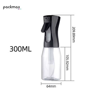 Bouteille de pulvérisation continue 300 ml pour coiffure, micro-étiquette, pulvérisateur à pompe en plastique pour salon de coiffure, savon liquide - Product Image 3