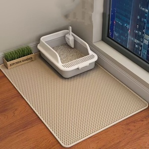 แผ่นรองทรายแมวเหมียวขนาดใหญ่แผ่นรองควบคุมกระบะทรายขาตั้งในห้องน้ำสำหรับแมวอุปกรณ์แมวสัตว์เลี้ยง - Product Image 1