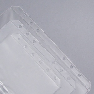Enveloppes de bineurs A6, pièces, <span class=keywords><strong>avec</strong></span> dossier transparent, givré, perforé, pour bineur économique a6 a5, 6 trous - Product Image 4