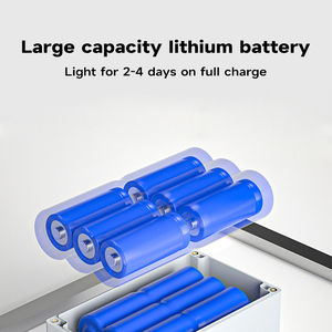 ไฟ LED กลางแจ้งพร้อมแผงโซลาร์เซลล์ ไฟ LED แถบโซลาร์เซลล์สำหรับสนามหลังบ้าน ไฟ LED อัจฉริยะ กันน้ำ ไฟตกแต่งสวน - Product Image 6