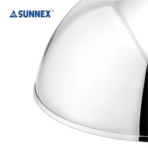 Sunnex ฝาครอบโดมคุณภาพสูงฝาครอบจานสแตนเลสชุบไทเทเนียมลูกบิดโดม DIA 25ซม. 10นิ้วสำหรับโรงแรมร้านอาหารการทำอาหาร - Product Image 3