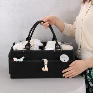 <b>Baby</b> Diaper Caddy Organizer for Girl Boy Large Nursery <b>Storage</b> Bin Basket Portable Holder Tote Bag for Changing Table and Car - Product Image 2