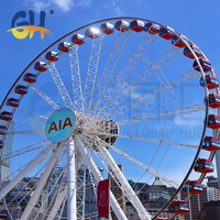 Grande Roue de 128 m avec Cabine Climatisée pour Parc d'Attractions et Visites Touristiques, Certifiée CE, Prix Usine Chine, À Vendre