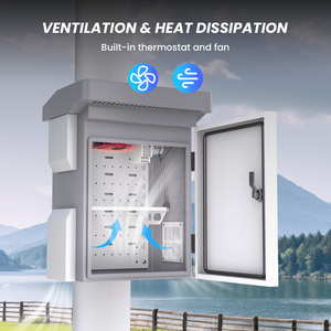 Kotak Sambungan Tahan Air Luar Ruangan Namunanee OEM, Kabinet Pemantauan CCTV Elektrik, Kotak Aluminium untuk Elektronik - Product Image 4
