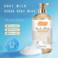 Gel Douche au Lait de Chèvre Haute Qualité Parfum pour Femme Lavant Corporel Éclaircissant Hydratant pour Peaux Noires