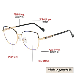 2025 New Style Brand Designer Cat Eye Optical <strong>Frames</strong> For Women Anti Blue Light Diamond Eyeglasses <strong>Frames</strong> - Product Image 4