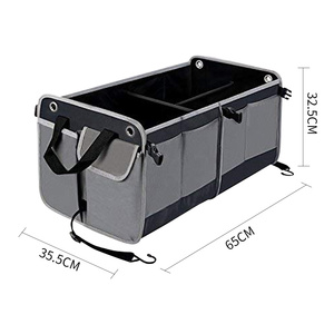 Foldable Plastic Cloth Work Truck SUV Back <strong>Seat</strong> Organizer Box Trunk Cargo Holder Garage Shees Tools Bag Travel Foldable SUV Back