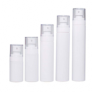 Airless pump <b>bottle</b> skincare PP <b>plastic</b> cosmetic container White cylinder lotion <b>bottle</b> Skincare packaging 60ml - Product Image 2
