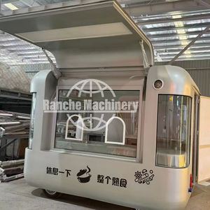 Carrito de Venta Móvil de Acero Inoxidable para Helados, Comida Rápida y Bocadillos para Uso en Exteriores - Product Image 4