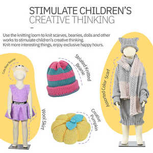 DIY Automatic Sentro Circular Sock Glove <strong>Wool</strong> Sweater Warp Centro Circular Crochet <strong>Knitting</strong> Machine Price 48 Needles for Home - Product Image 3