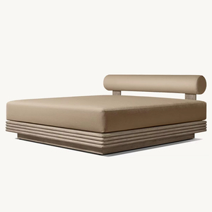 Nouveau best-seller Villa d'hôtel <span class=keywords><strong>lit</strong></span> en teck extérieur <span class=keywords><strong>terrasse</strong></span> jardin hôtel <span class=keywords><strong>de</strong></span> luxe <span class=keywords><strong>lit</strong></span> <span class=keywords><strong>double</strong></span> - Product Image 4