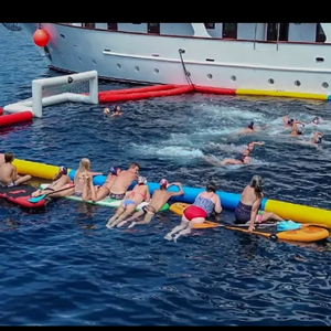 Equipo de cancha de Cancha de portería de fútbol y <span class=keywords><strong>Polo</strong></span> Acuático de playa inflable personalizado para deportes acuáticos divertidos - Product Image 2