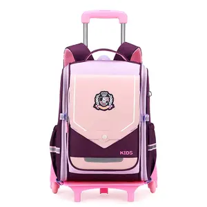 Promotion Kids School Bag Children Girls Boys Factory Sales Free Samples Class Book Backpacks School Bags With Trolley Wheeled