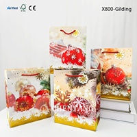 Anpassbare Farben Umweltfreundliche Bedruckte Papiertüten aus Elfenbeinkarton für Kosmetik- und Schuhverpackungen Weihnachts-Geschenktüten