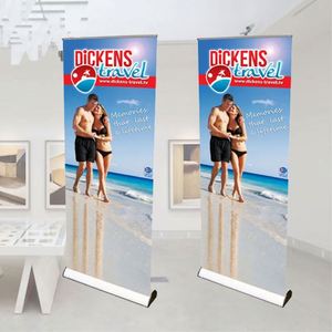 Expositor Publicitario Enrollable de Doble Cara 85 x 200 cm, Banner Enrollable de Doble Cara, Banners Retráctiles de Doble Cara - Product Image 1