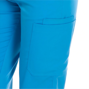 Men Thick Summer Scrub Suit Women Surgical Gown Elastic Quick Drying Nurse Work Uniform - Product Image 5