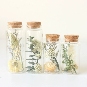 Mini bouquet de fleurs séchées <span class=keywords><strong>pour</strong></span> mariage dans un bocal en verre et une bouteille en tube à essai <span class=keywords><strong>pour</strong></span> bars, célébrations de Diwali, souvenirs porte-bonheur - Product Image 5
