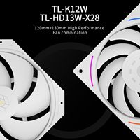 Thermalrlght Royal Pretor 130 Ultra blanco CPU ventilador enfriador 7 tubos de calor procesador PC ventiladores de enfriamiento