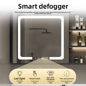 <span class=keywords><strong>Mueble</strong></span> de Baño de Estilo Moderno <span class=keywords><strong>con</strong></span> Lavabo de Piedra Natural, Lavabo de Cerámica <span class=keywords><strong>con</strong></span> LED Inteligente y Encimera de Mármol para el Hogar - Product Image 3