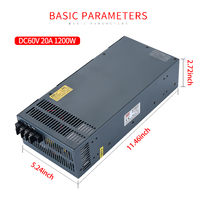 Nvvv S-1200-24V en gros nouvelle alimentation à découpage d'énergie 24V AC à DC sortie pour Machines AI transformateur d'alimentation LED