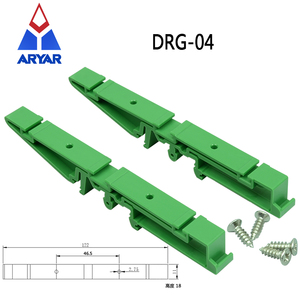 DRG-02 Giá đỡ gắn bảng mạch PCB đơn giản Giá đỡ gắn trên thanh ray DIN 2x Bộ chuyển đổi + 4x Ốc vít UM72-FE/2959382 - Product Image 4