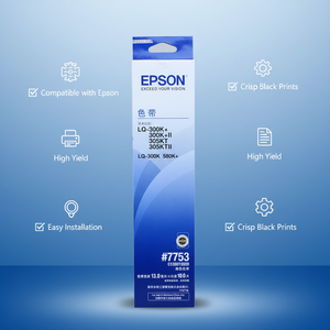 ริบบอน <span class=keywords><strong>LQ</strong></span>-<span class=keywords><strong>300</strong></span> ของแท้ใหม่สำหรับ<span class=keywords><strong>เครื่อง</strong></span>พิมพ์เอปสัน # 7753 - Product Image 2