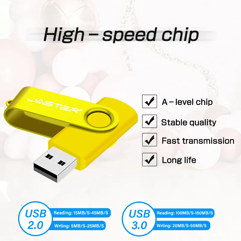 Promocional clásico USB Flash Drives 16GB 32GB 64GB 128MB CLE USB memory stick giratorio pen drive 2GB thumbdrive