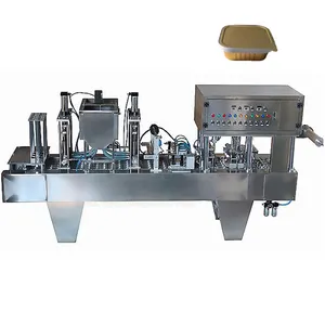 High Efficiency And Easy To Operate Fresh Japanese Tofu Salad Dressing Foil Packaging And Sealing Machine