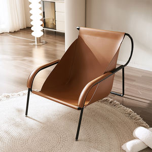 كرسي أريكة من الجلد الفردي الحديث للمنزل لغرفة المعيشة مصاحب للدراسة ولسان قراءة البجع تصميم بون - Product Image 5