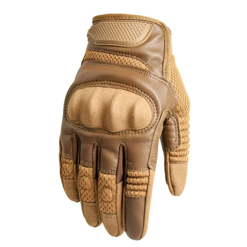 Protective Rubber Leather Anti-Slip Full Finger Cycling Motorcycle Sports Combat Work Tactical Gloves