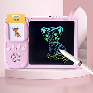 <span class=keywords><strong>Tablette</strong></span> LCD de dessin effaçable en anglais, machine d'apprentissage de l'éducation précoce, cartes Alphabet Flash - Product Image 5