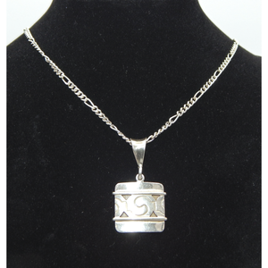 .สร้อยฟิกาโรเงินสเตอร์ลิง925พร้อมจี้ตกแต่งเงิน950 - Product Image 1