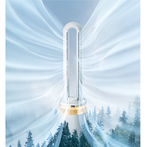 Ventilateur purificateur sans pales <span class=keywords><strong>Daewoo</strong></span> avec lumière d'ambiance, humidificateur atomiseur, nouveau modèle blanc laiteux - Product Image 3