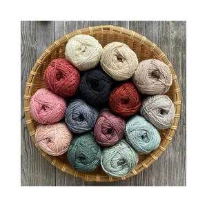 Tốt và Fluffy Hot Bán mùa hè sợi tre pha trộn Jumper handmade Crochet sợi