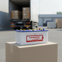 Batterie de camion et de voiture Largestar résistante aux hautes températures 12v 170ah N170 1000ACCA à charge sèche, norme JIS, garantie 1 an