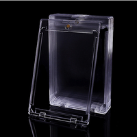 Étui de protection rigide en plastique transparent épais et en aluminium pour cartes de baseball, type Toploader One Touch, vente en gros
