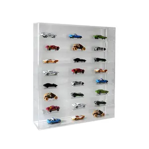 Vitrine de voiture en acrylique transparent sur mesure avec 8 étagères armoire de rangement murale