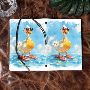 Cahier A6 de style vintage avec fermeture à cravate 160 pages Cadeau de notes de réunion idéal pour les partenaires franchisés avec canard portant <span class=keywords><strong>Sungl</strong></span> - Product Image 6