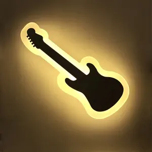 Toptan 10w gitar akrilik duvar dekorasyon çocuk odası için