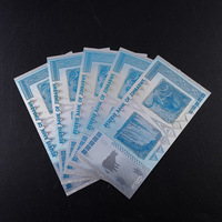 Vente en gros de cartes de collection souvenirs en plastique Feuille d'or 24K Euro Japon Zimbabwe Billets Modèle japonais Billet d'or Argent